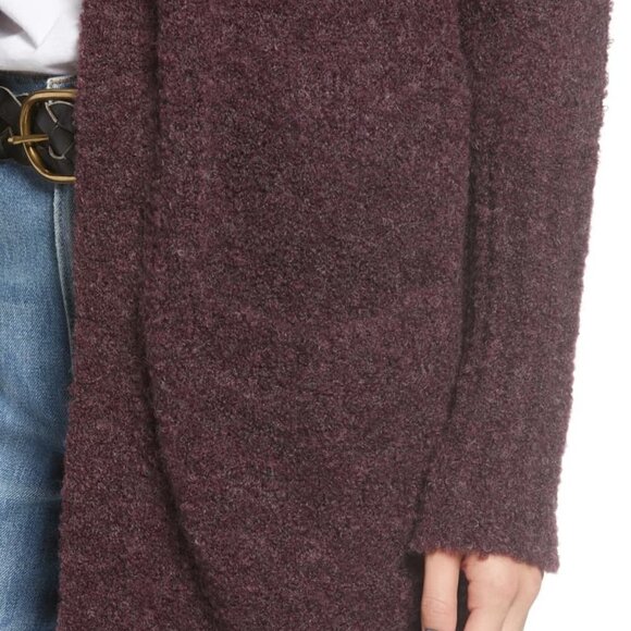 TREASURE Bond Cardigan New BNWT Cozy Dark Purple - Picture 12 of 13